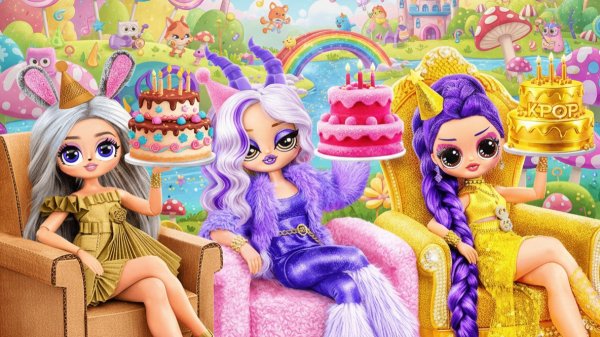 Зверополис 2 и Кейпоп Охотницы за Демонами: День Рождения Руми! Поделки для кукол ЛОЛ ОМГ!