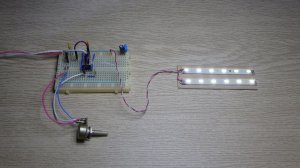 Регулятор яркости для светодидной ленты на NE555.