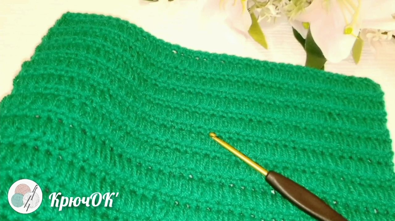 Узор крючком 21 #вязаниекрючком #узорыкрючком