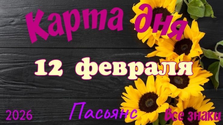Карта дня❄️ 12 февраля 🎄☃️Пасьянс. Тайм-код в описании 🦢 смотреть онлайн