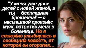 Жизненные Истории/У меня уже двое детей с новой женой, а ты всё такая же бесплодная брошена!- заявил