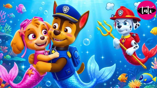 Щенячий патруль и Маршалл. Залипательное видео. Мультфильм для детей и малышей. Анимация 212