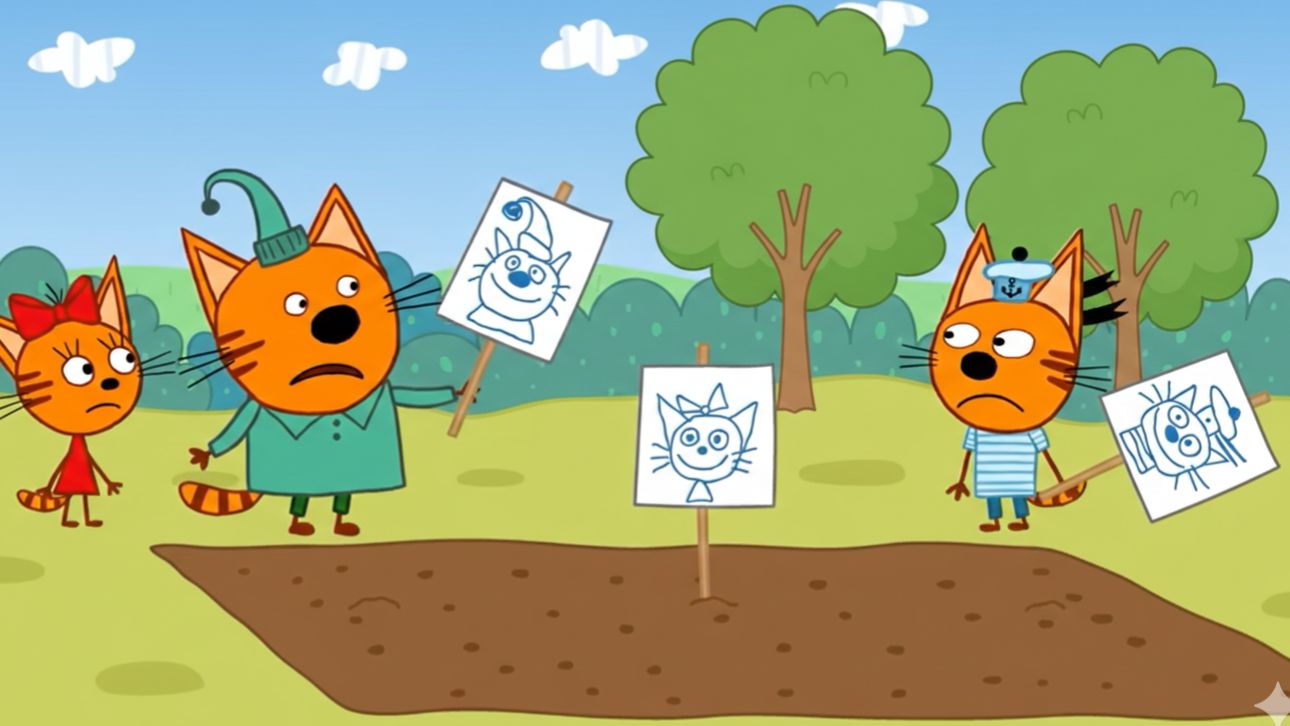 Три Кота - Учим Цвета для Детей | Три Кота Мультик Смотреть | Развивающая Игра смотреть онлайн