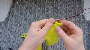 Подрез реглана закрыть оба за один ряд