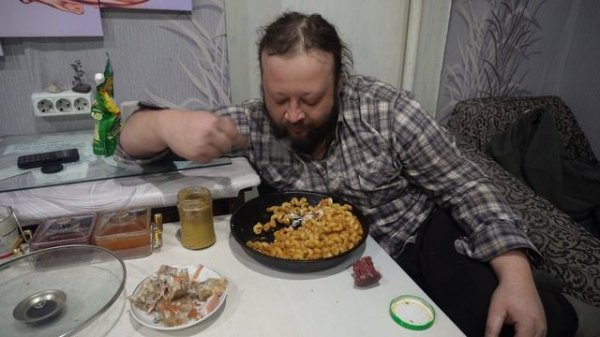 Вкусный ужин работяги Вкалывал весь день спины не сгибая ПОДВАЛ ИЛЬИЧА вкусная еда