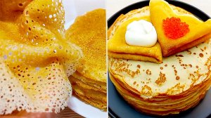 БЛИНЫ 2 РАЗНЫМИ СПОСОБАМИ! ЧТО ВКУСНЕЕ: ДРОЖЖЕВЫЕ  ИЛИ НА КИПЯТКЕ? БЫСТРЫЙ ЗАВТРАК, ОБЕД ИЛИ УЖИН