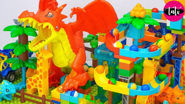 Играем в развивающий конструктор Марбл Ран. Мультфильм для детей. ASMR АСМР