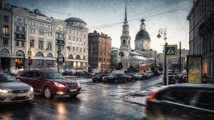 Солнце в центре Санкт-Петербурга (Февраль 2025)