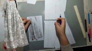 Моделирование. Вытачки или складки - как это сделано. Выкройка № 1956.