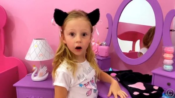 Nastya and her stories about cats and kittens