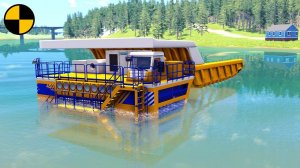 Автомобили VS Река | BeamNG Drive