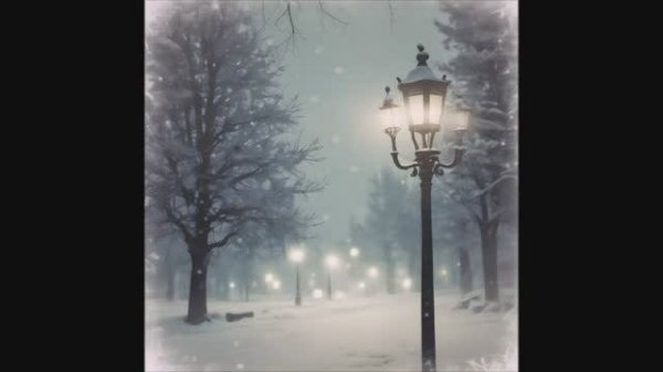 Snowflakes fall on lonely streets