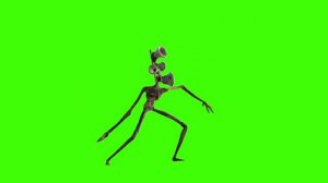 Деревянный сиреноголовый на зелёном фоне, кто хочет можете использовать