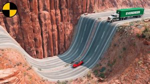 Автомобили VS Глубокая Дорога | BeamNG Drive