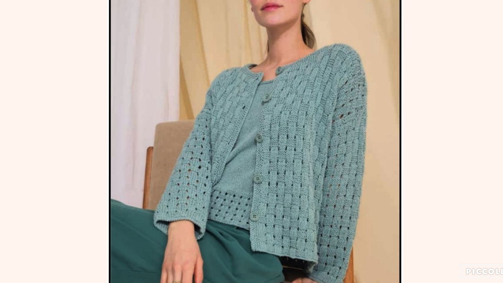 Шикарный узор для кардигана, джемпера и не только.. смотреть онлайн