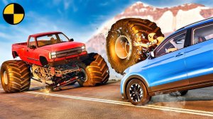 ХАОС МОНСТР-ТРАКОВ на ДОРОГАХ #2 | BeamNG Drive - Эпичные сюжеты в игре