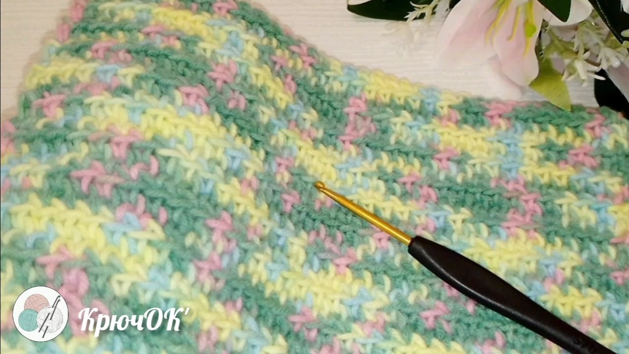 Узор крючком 17 #вязаниекрючком #узорыкрючком