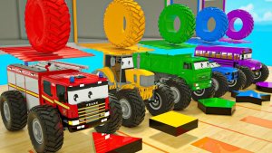 Машинки летают и прыгают! Развивающие мультики Машины помощники. Мультфильмы про машинки