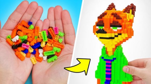 DIY приключение в Зоотопии 🐰🦊 Гигантские Джуди и Ник