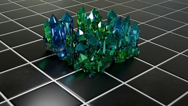 Кристаллы. Blender 3D Geometry Nodes. смотреть онлайн