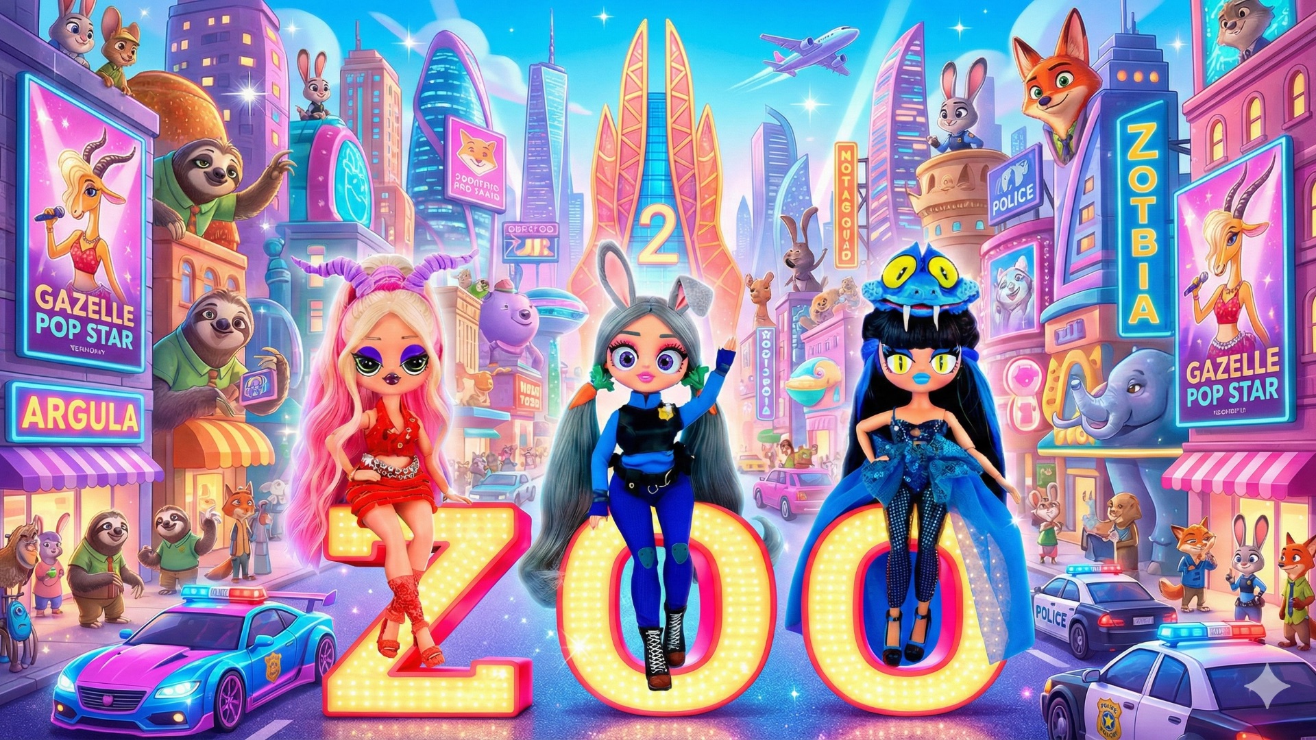 Зверополис: Преображение Руми, Мира и Зои! Поделки для кукол ЛОЛ ОМГ! смотреть онлайн