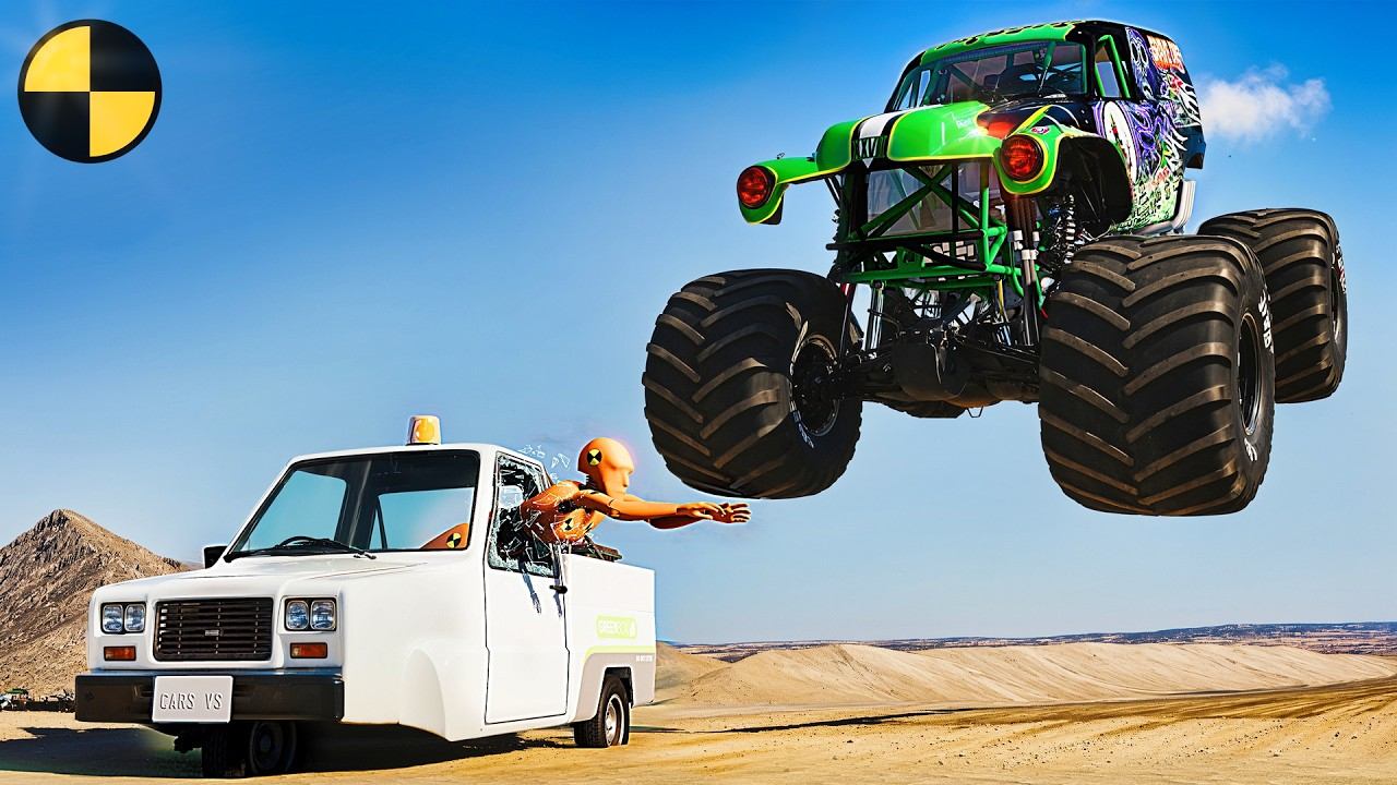 ХАОС МОНСТР-ТРАКОВ на ДОРОГАХ #4 | BeamNG Drive - Эпичные сюжеты в игре