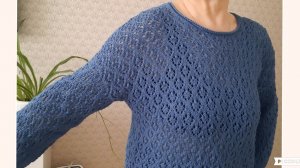 Ажурный узор для джемпера, футболки-поло и не только..