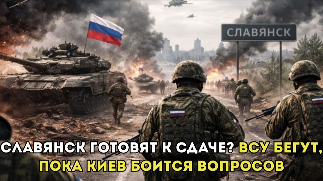 СЛАВЯНСК ГОТОВЯТ К СДАЧЕ? ВСУ БЕГУТ, ПОКА КИЕВ БОИТСЯ ВОПРОСОВ смотреть онлайн