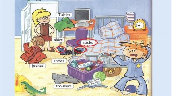 Clothes for kids (White Studio English )