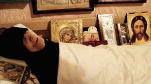 Схимонахиня Феодосия беседует с духовными чадами. Архив