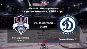 ХК "СКА Серебряные Львы" 17 - ХК "Динамо Юниор" 17 | 14.02.2026