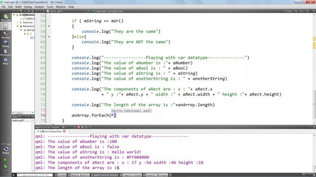 009 Basic Types of the QML Language-Part2 смотреть онлайн