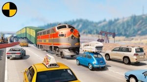 Поезда на Шоссе | BeamNG Drive