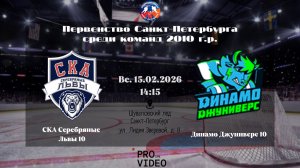 ХК "СКА Серебряные Львы" 10 - ХК "Динамо Джуниверс" 10 | 15.02.2026