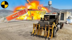 Автомобили VS Заправочная Станция | BeamNG Drive