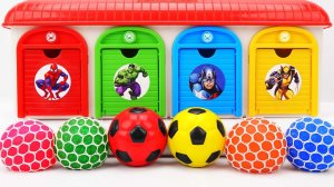 Видео для детей. Забавная игра с антистрессами помещаем в боксы по цветам