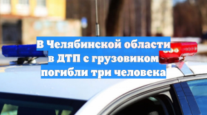 В Челябинской области в ДТП с грузовиком погибли три человека