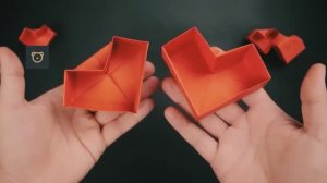 Красивая коробка-сердце, лёгкий подарок на День святого Валентина ❤️ / Оригами