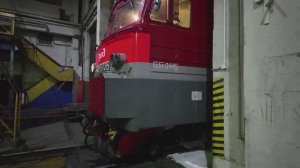 ЖД. Ремонт КпЗщ. Долго делали подачу песка. Запуск локомотива после прогрева. 123/26
