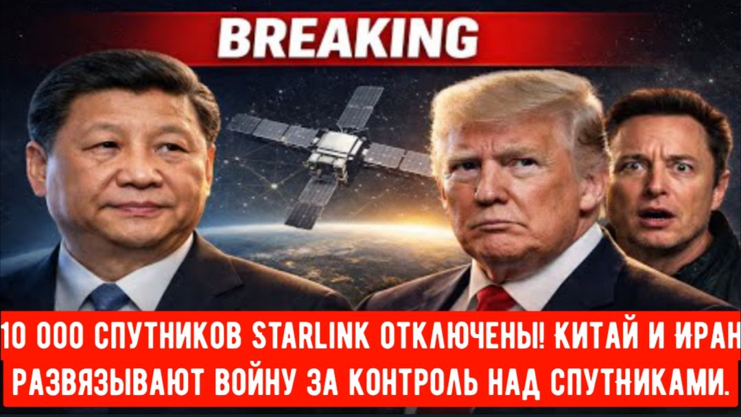 10 000 спутников Starlink отключены! Китай и Иран развязывают глобальную войну за контроль над спут смотреть онлайн