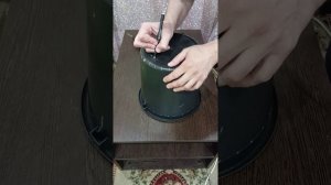 Как сделать разметку ведра для плетения кашпо | Ведро 10 литров