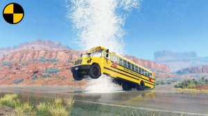 Автомобили VS Гейзер | BeamNG Drive