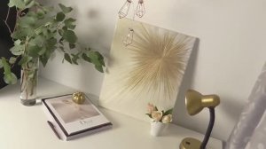 Влог ВСЁ ДЕРЖИТСЯ  10 лет! Как сделать ИНТЕРЬЕРНОЕ Панно ЗОЛОТЫЕ ЛУЧИ _ ДЕКОР своими руками