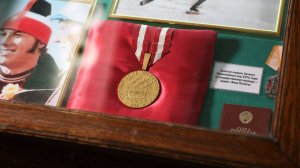 Открытие выставки заслуженного мастера спорта СССР, конькобежца Евгения Николаевича Куликова.