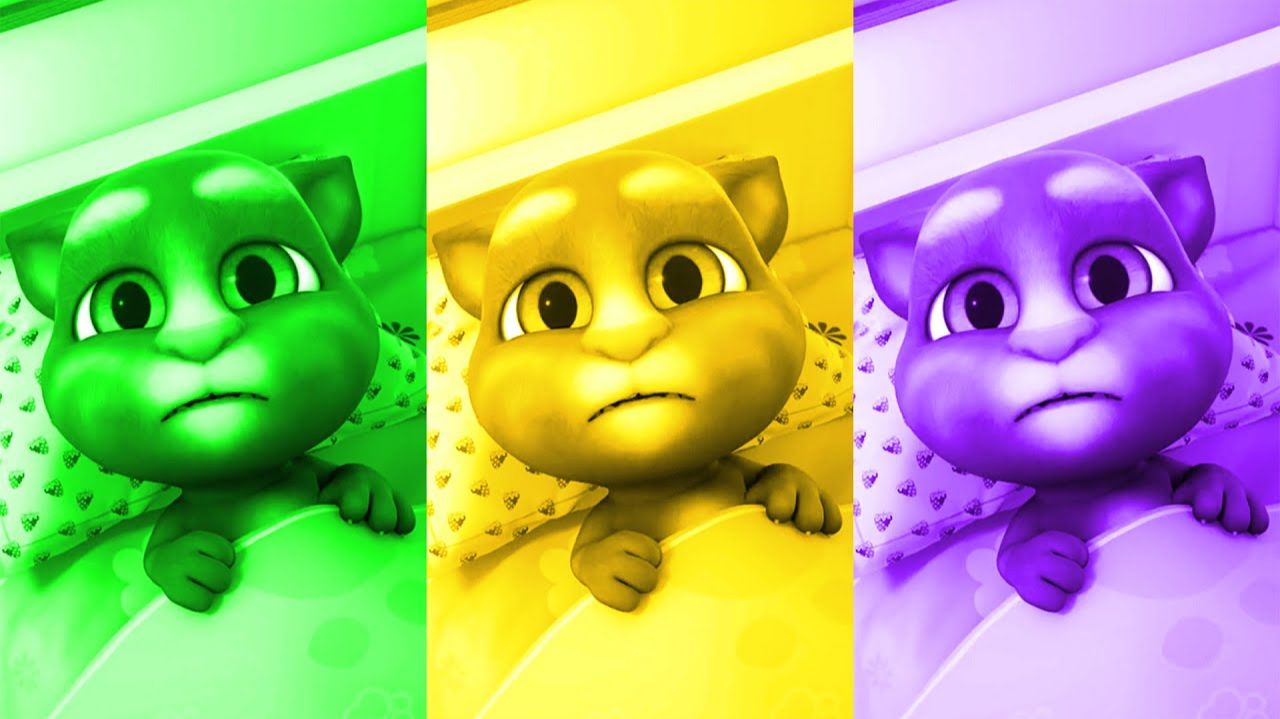 Говорящий котик Том и дети танцуют в костюмах смотреть онлайн