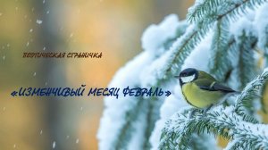 Поэтическая страничка «Изменчивый месяц февраль»