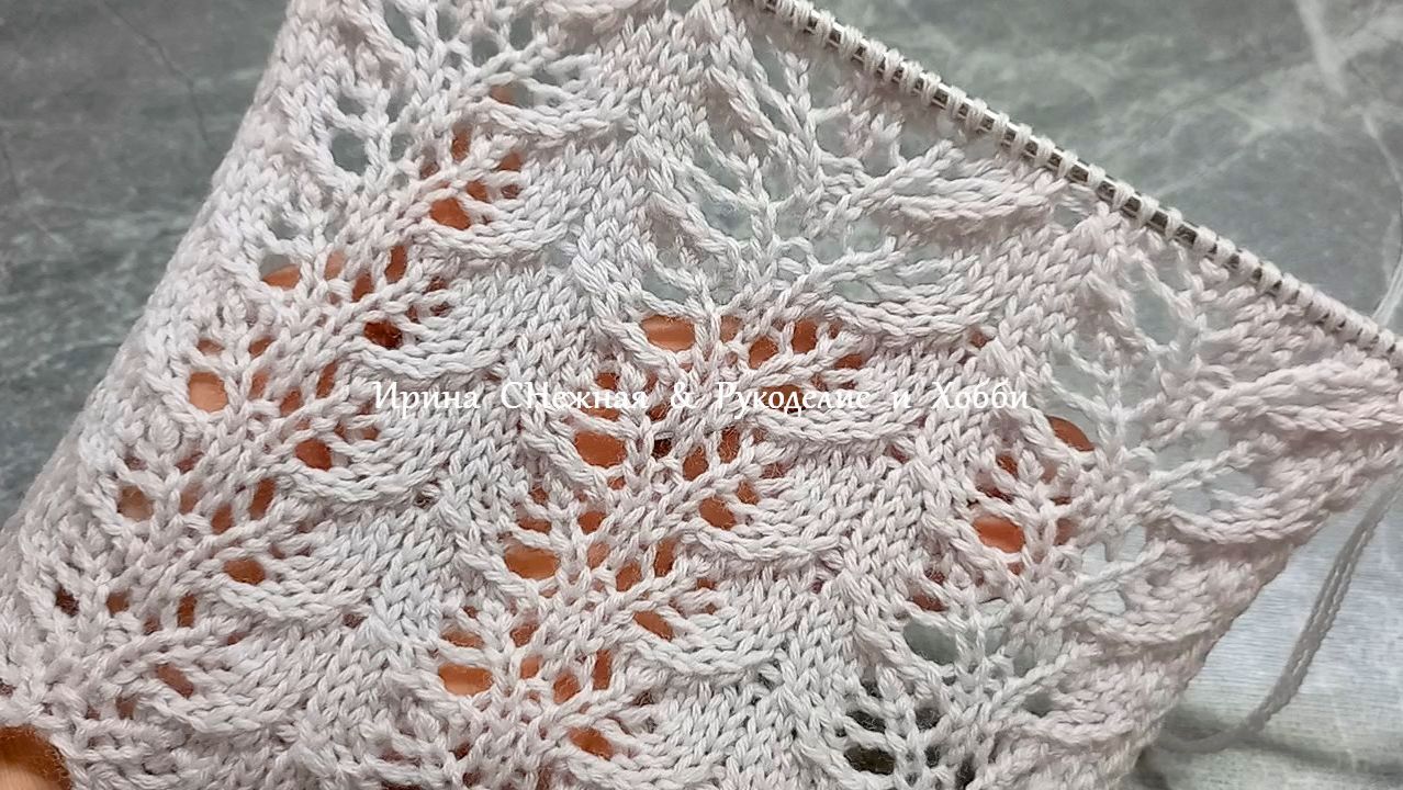 Схема и видео! На любой сезон - Нежнейшие ажурные листочки спицами смотреть онлайн