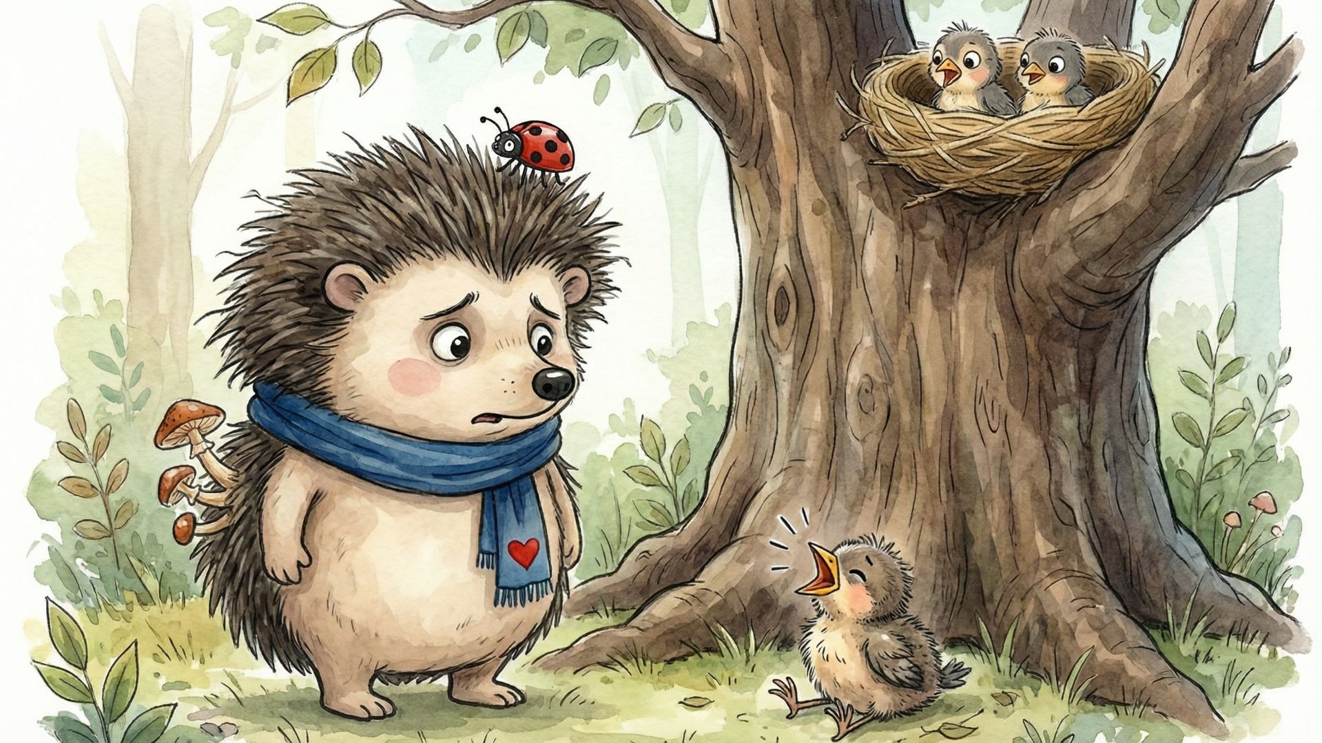 Идёт ёжик по тропинке_ВЕСЁЛАЯ ДЕТСКАЯ ПЕСЕНКА про ёжика_ мультик Добрый Ёжик смотреть онлайн