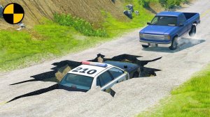 Автомобили VS Провал в Земле | BeamNG Drive