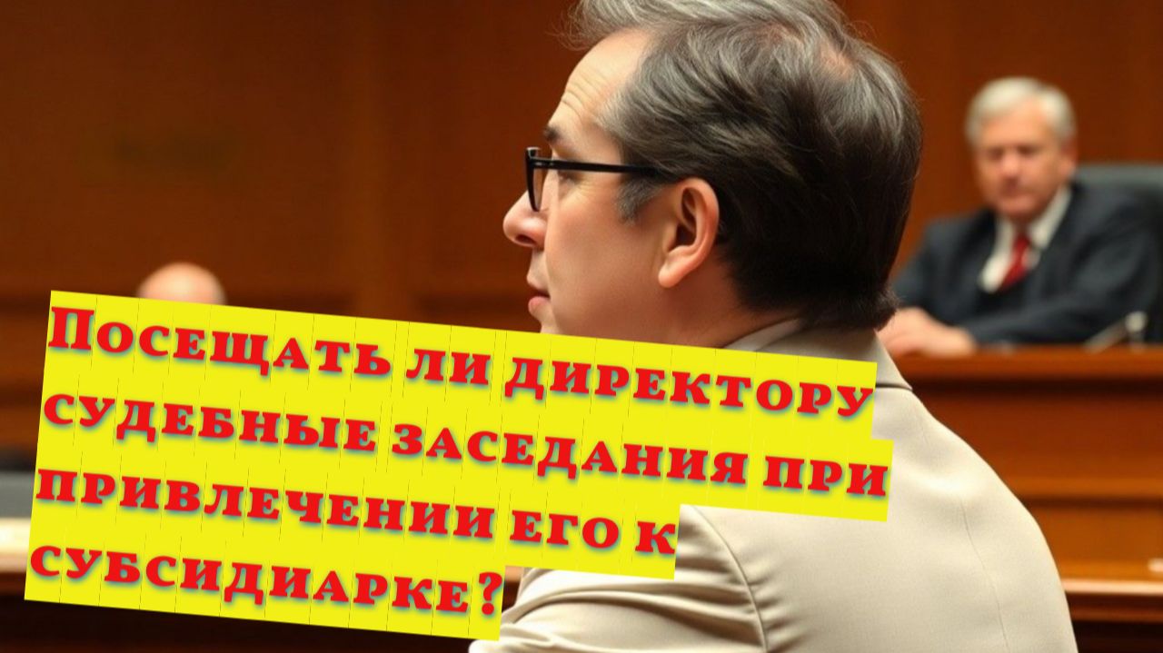 Нужно ли директору участвовать в судебных заседаниях при привлечении к субсидиарке смотреть онлайн
